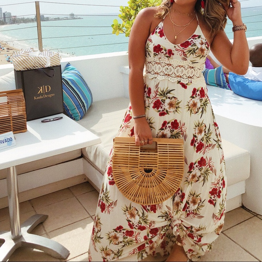 flower maxi dress